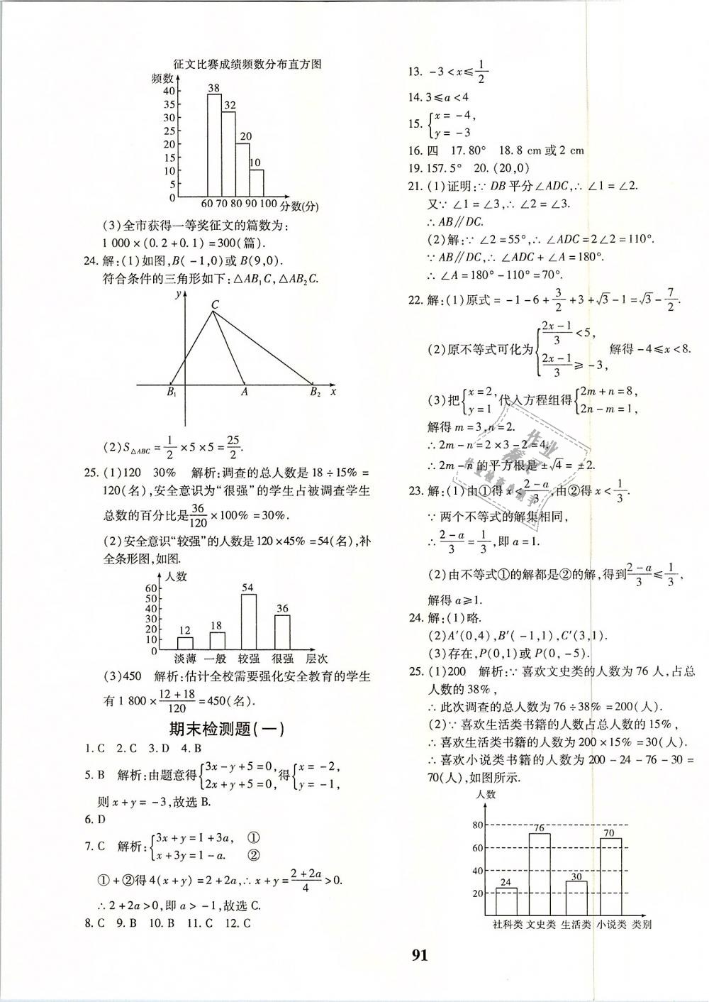 2019年黄冈360度定制密卷七年级数学下册人教版 第11页