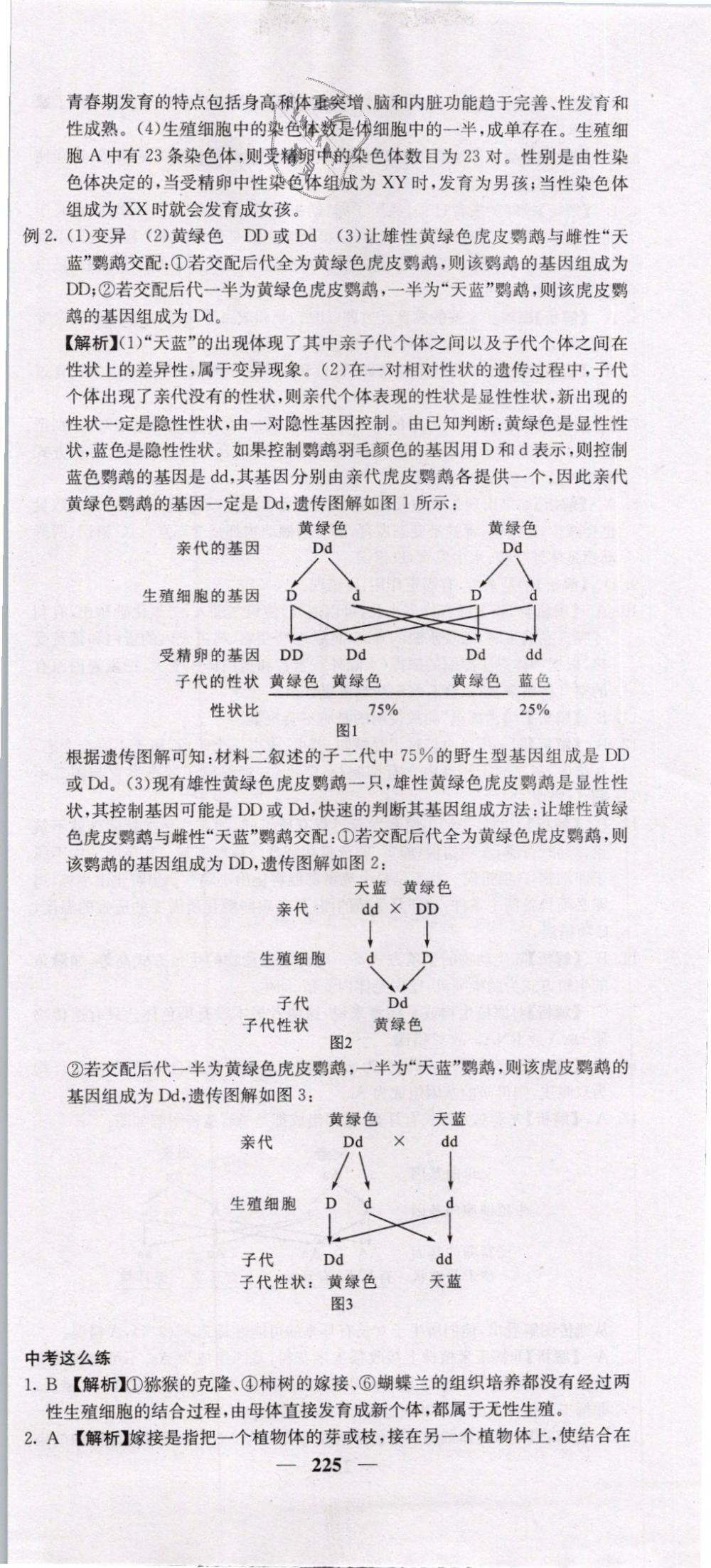 2019年中考新航线九年级生物人教版 第51页