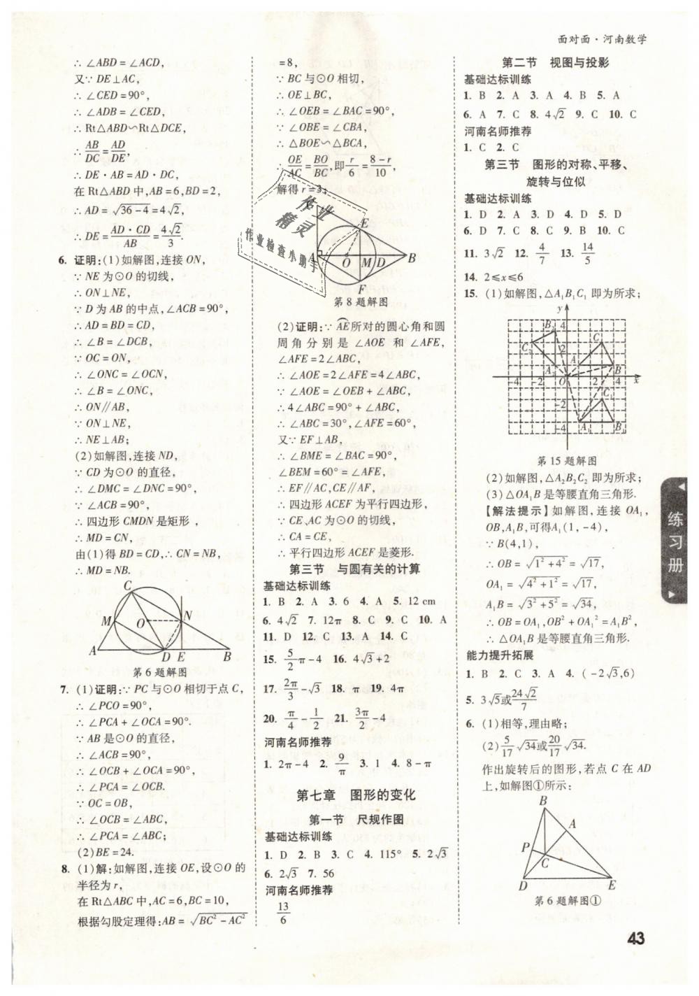 2019年河南中考面對(duì)面數(shù)學(xué) 第43頁(yè)