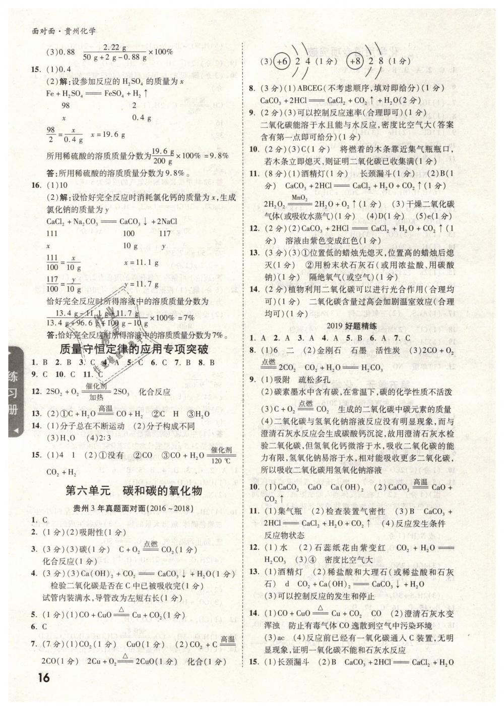 2019年贵州中考面对面九年级化学 第16页