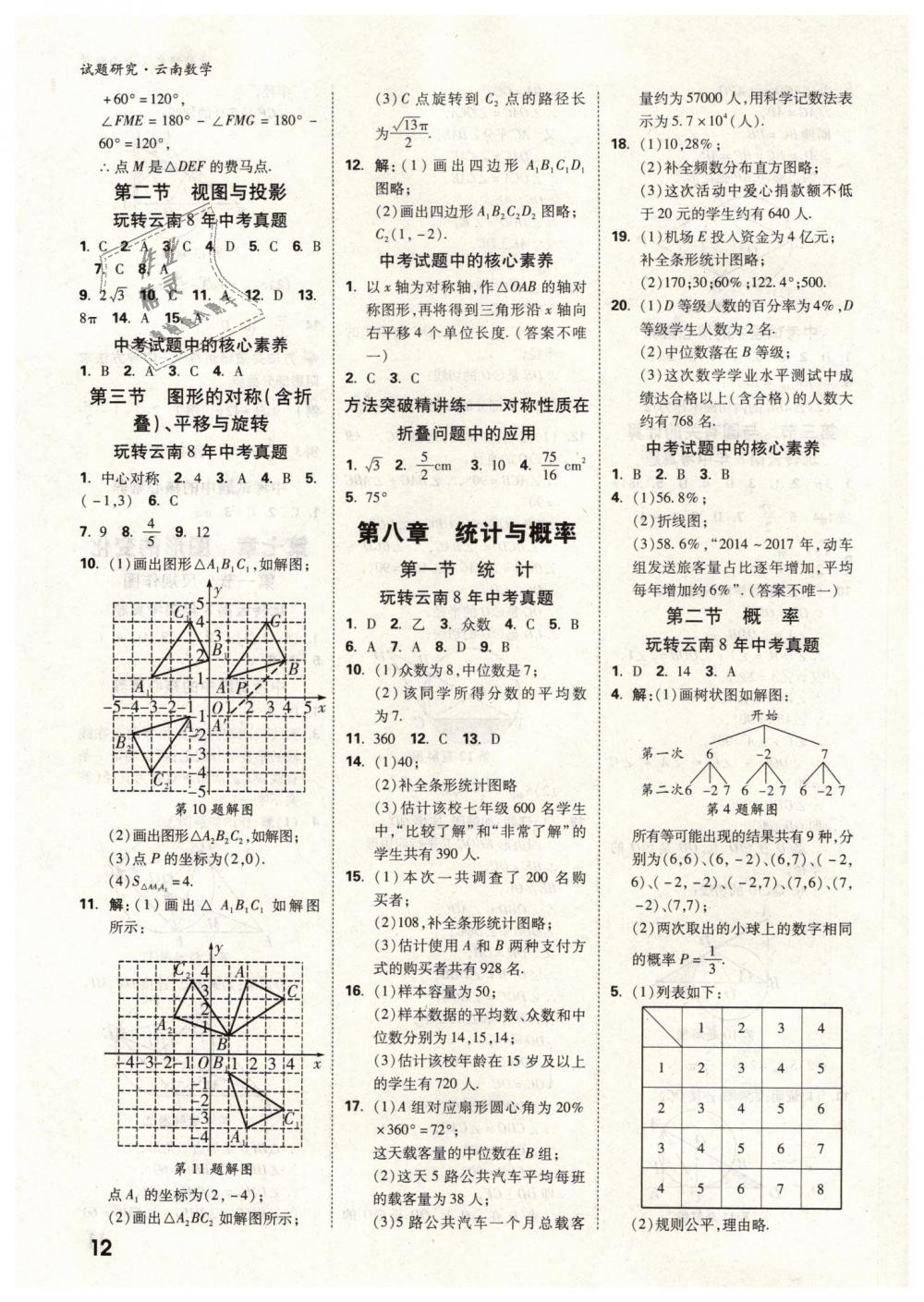 2019年万唯教育中考试题研究九年级数学云南专版 第12页