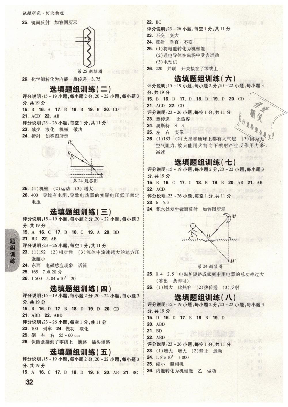 2019年萬唯教育中考試題研究九年級(jí)物理河北專版 第32頁