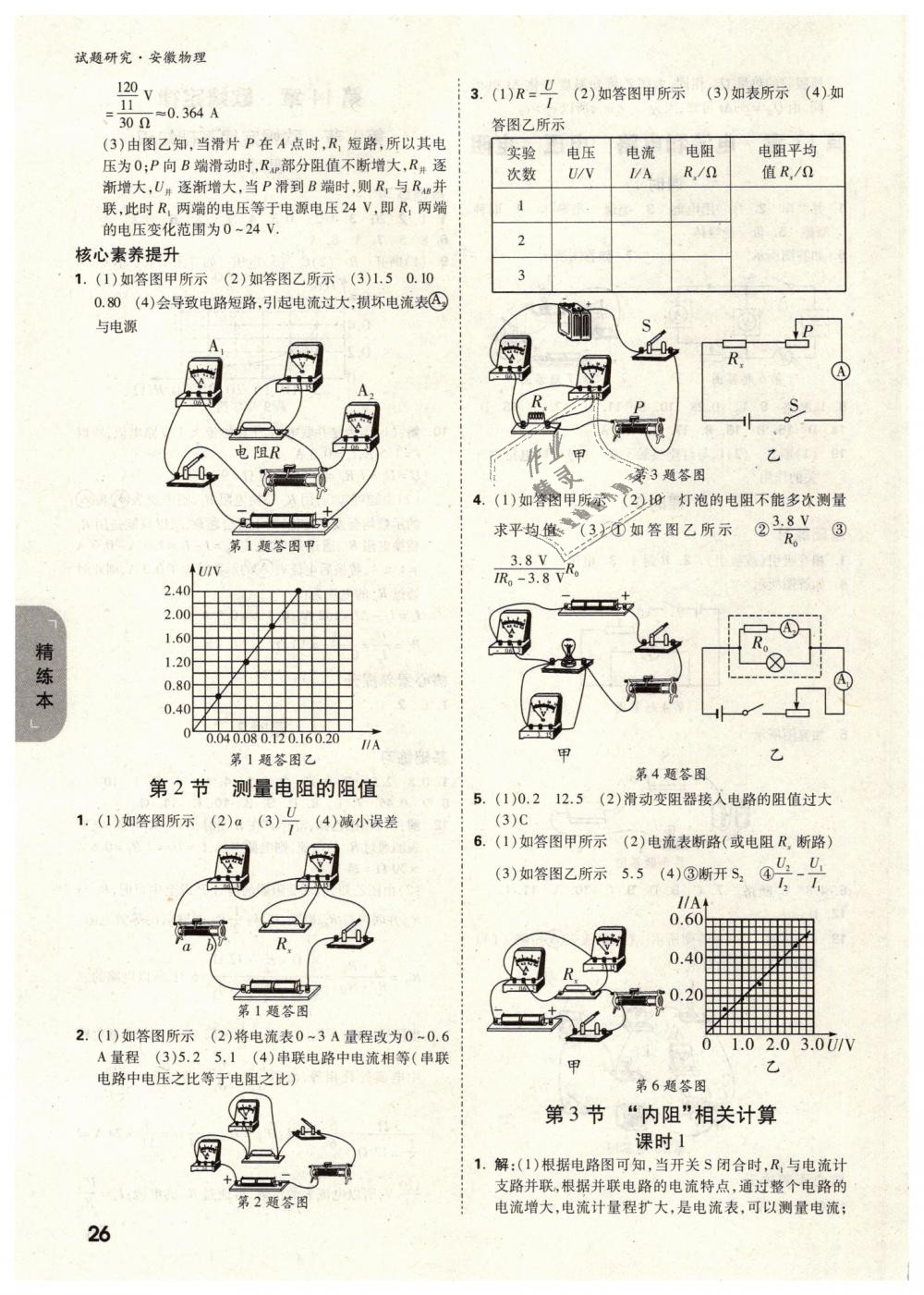 2019年萬(wàn)唯教育中考試題研究九年級(jí)物理安徽專版 第26頁(yè)