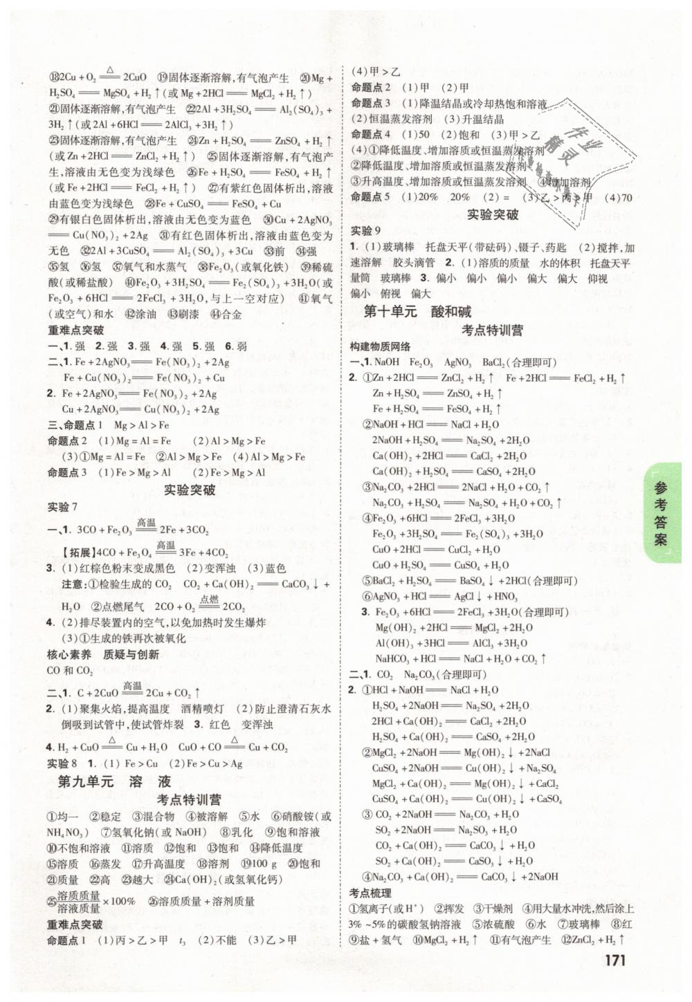 2019年萬唯教育中考試題研究九年級化學(xué)河南專版 第21頁