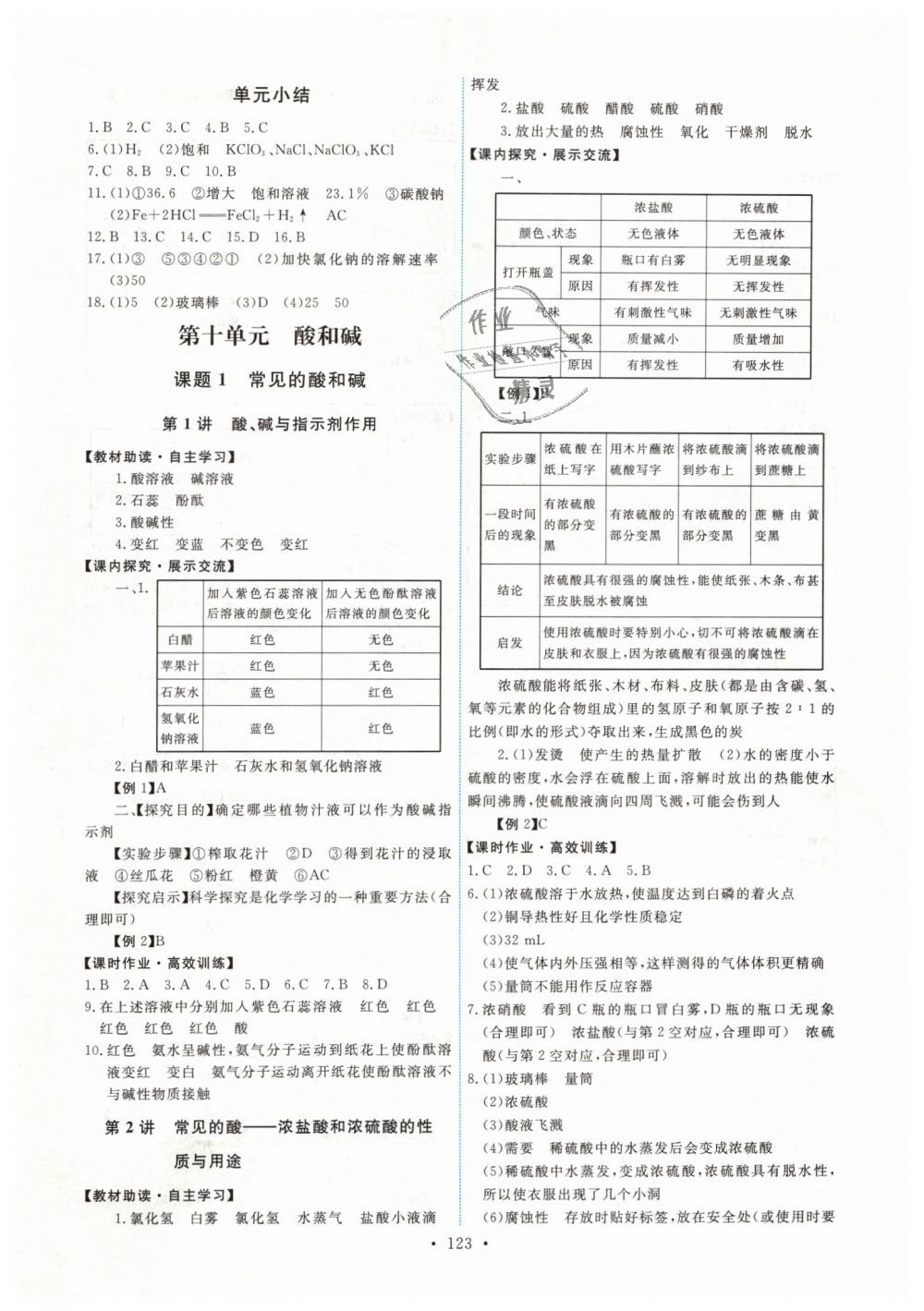 2019年能力培养与测试九年级化学下册人教版 第9页