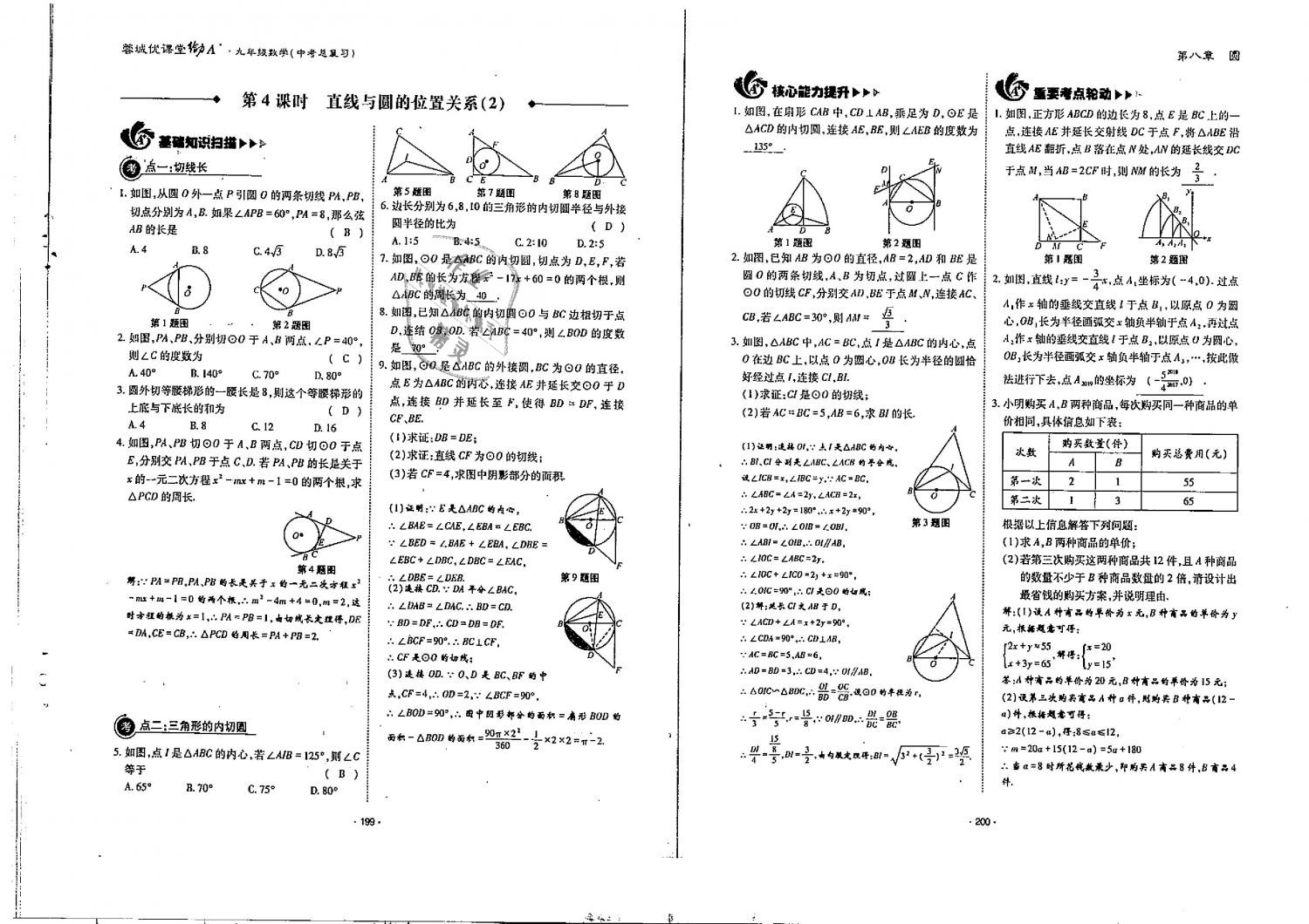 2019年蓉城优课堂给力A加九年级数学中考总复习北师大版 第101页