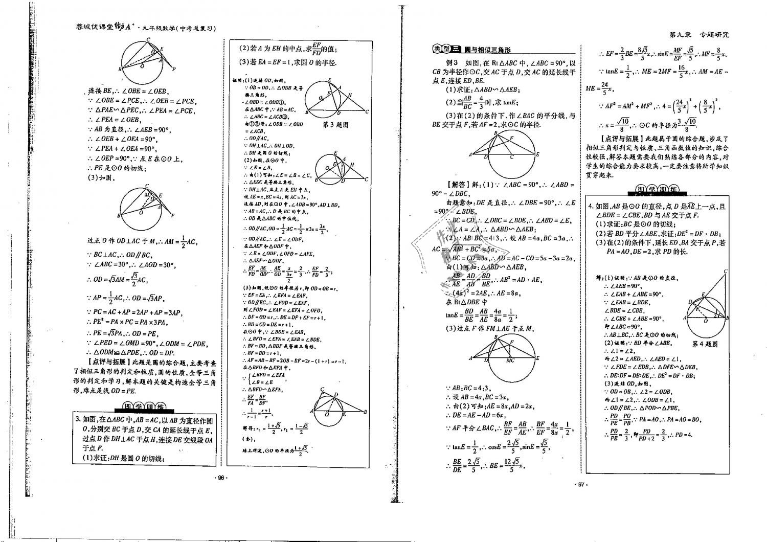 2019年蓉城優(yōu)課堂給力A加九年級數(shù)學(xué)中考總復(fù)習(xí)北師大版 第49頁