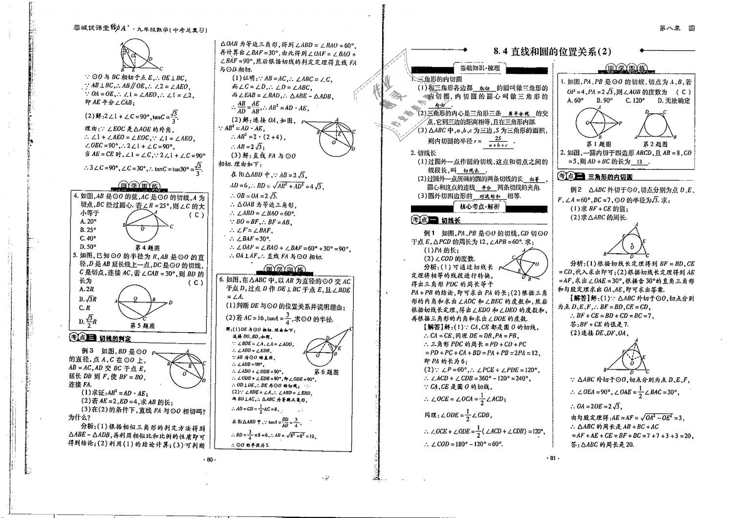 2019年蓉城優(yōu)課堂給力A加九年級(jí)數(shù)學(xué)中考總復(fù)習(xí)北師大版 第41頁(yè)