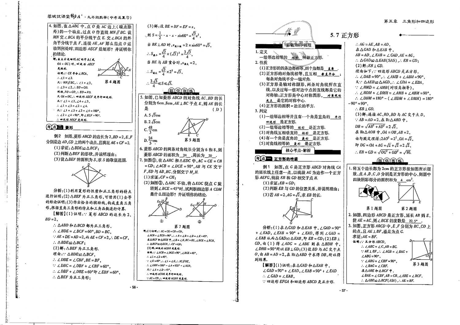 2019年蓉城优课堂给力A加九年级数学中考总复习北师大版 第29页