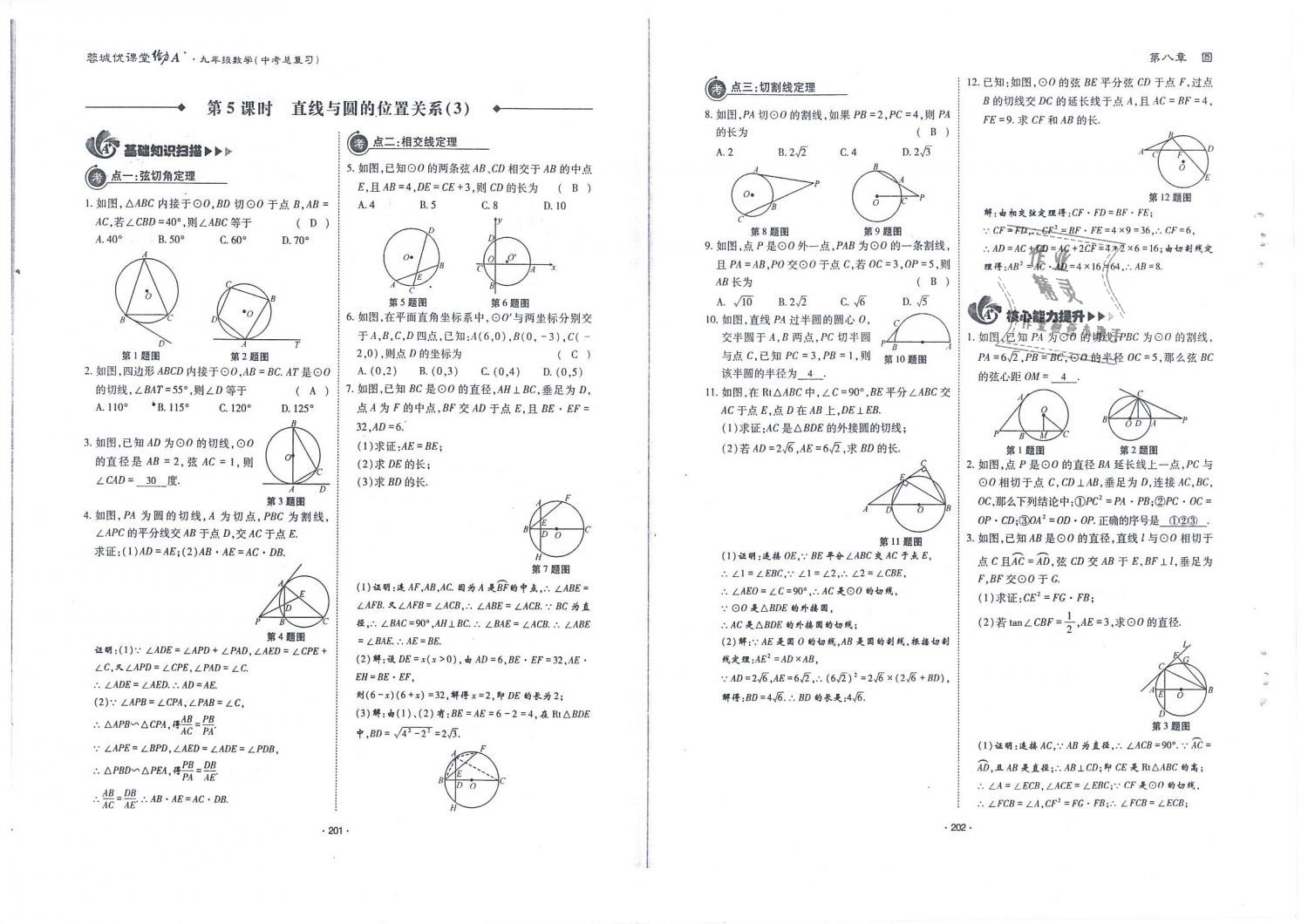 2019年蓉城优课堂给力A加九年级数学中考总复习北师大版 第102页