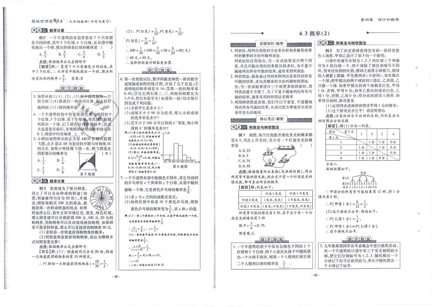 2019年蓉城优课堂给力A加九年级数学中考总复习北师大版 第22页