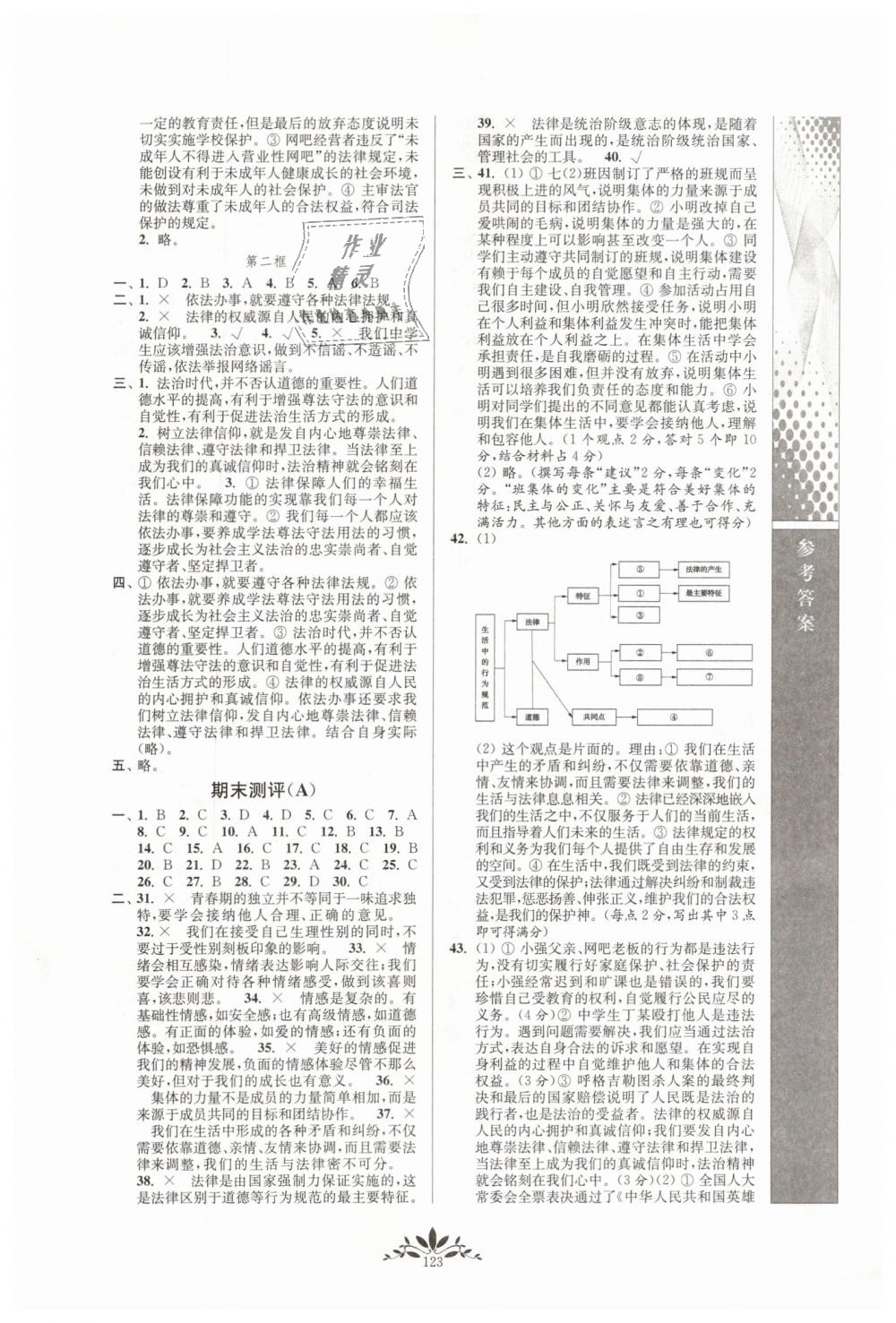 2019年新课程自主学习与测评七年级道德与法治下册人教版 第7页