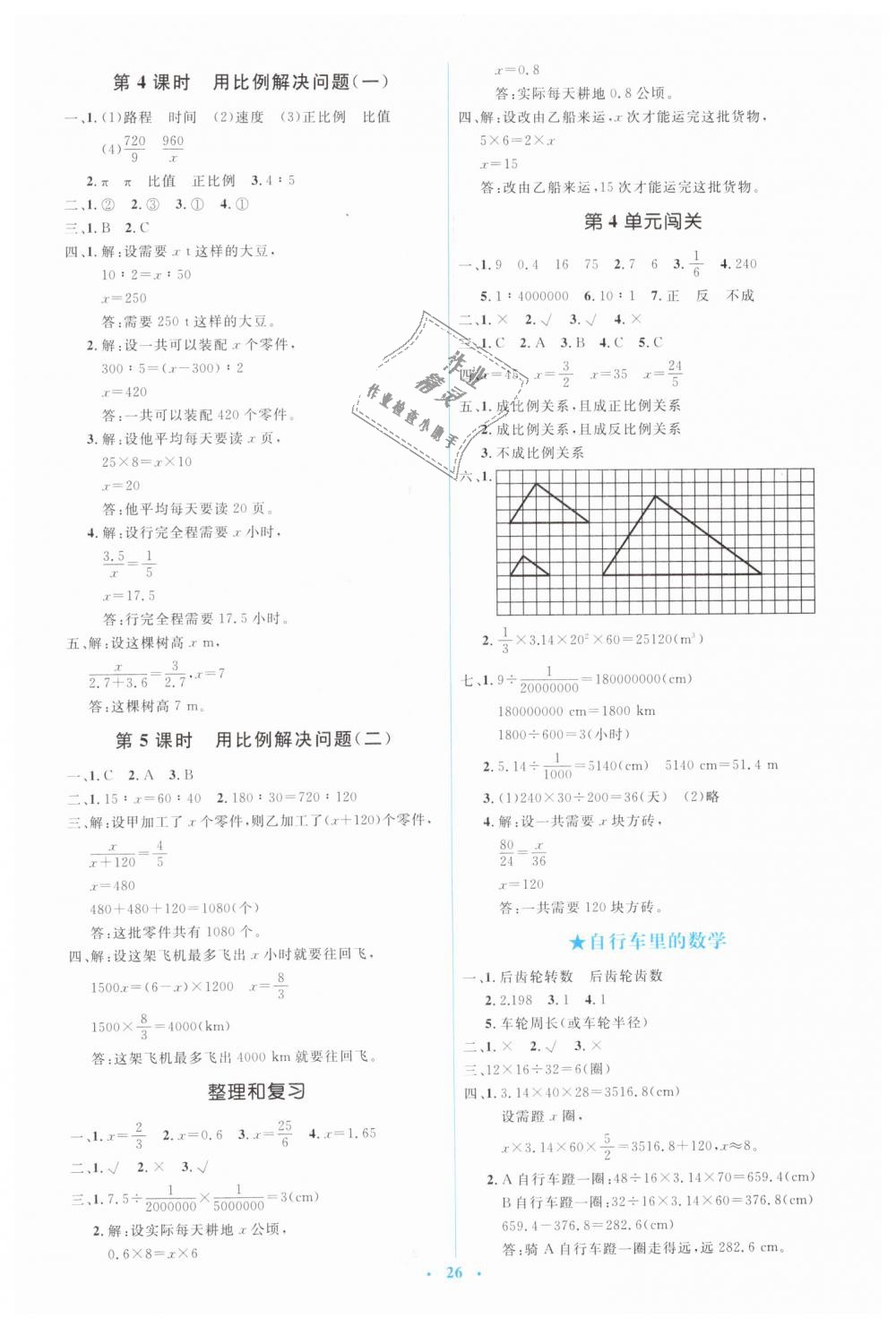 2019年人教金學典同步解析與測評學考練六年級數(shù)學下冊人教版 第6頁