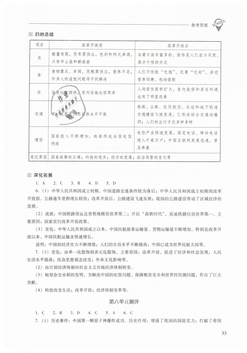 2019年新課程問(wèn)題解決導(dǎo)學(xué)方案八年級(jí)中國(guó)歷史下冊(cè)人教版 第33頁(yè)