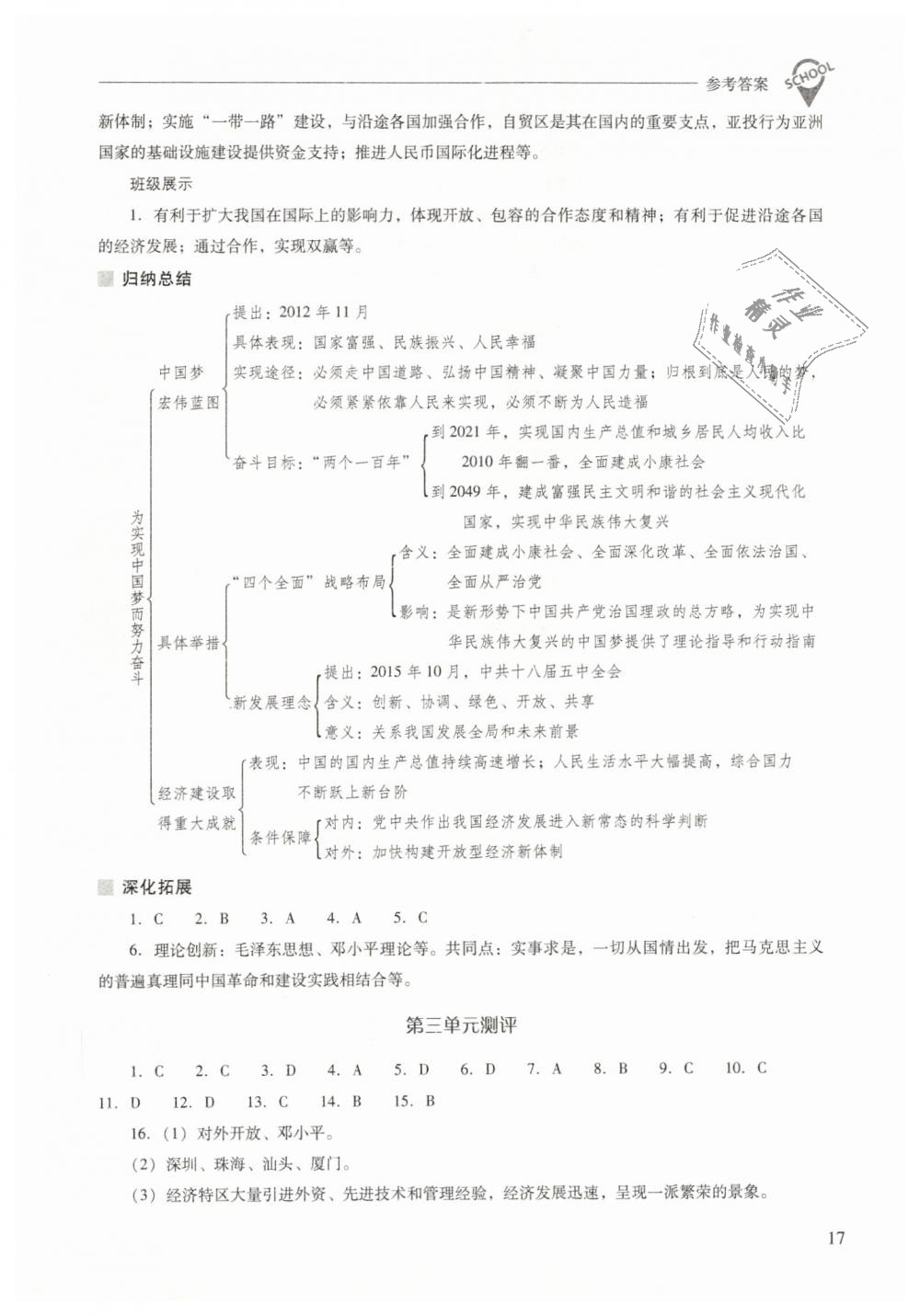 2019年新課程問(wèn)題解決導(dǎo)學(xué)方案八年級(jí)中國(guó)歷史下冊(cè)人教版 第17頁(yè)