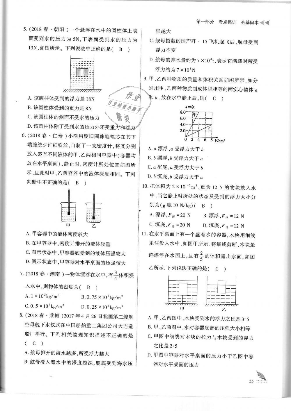 2019年蓉城優(yōu)課堂給力A加九年級物理中考復習教科版 第55頁