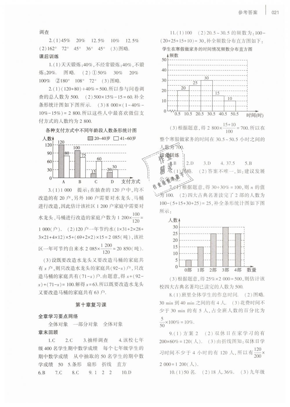 2019年基礎(chǔ)訓(xùn)練七年級(jí)數(shù)學(xué)下冊(cè)人教版大象出版社 第21頁(yè)