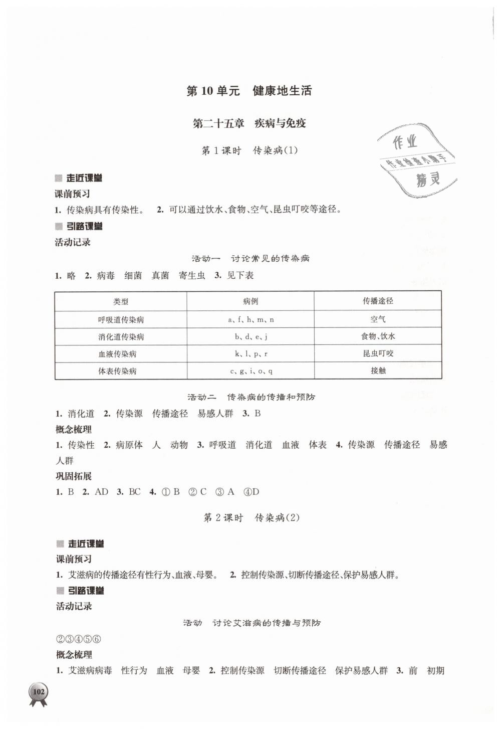 2019年伴你学八年级生物学下册苏教版 第10页