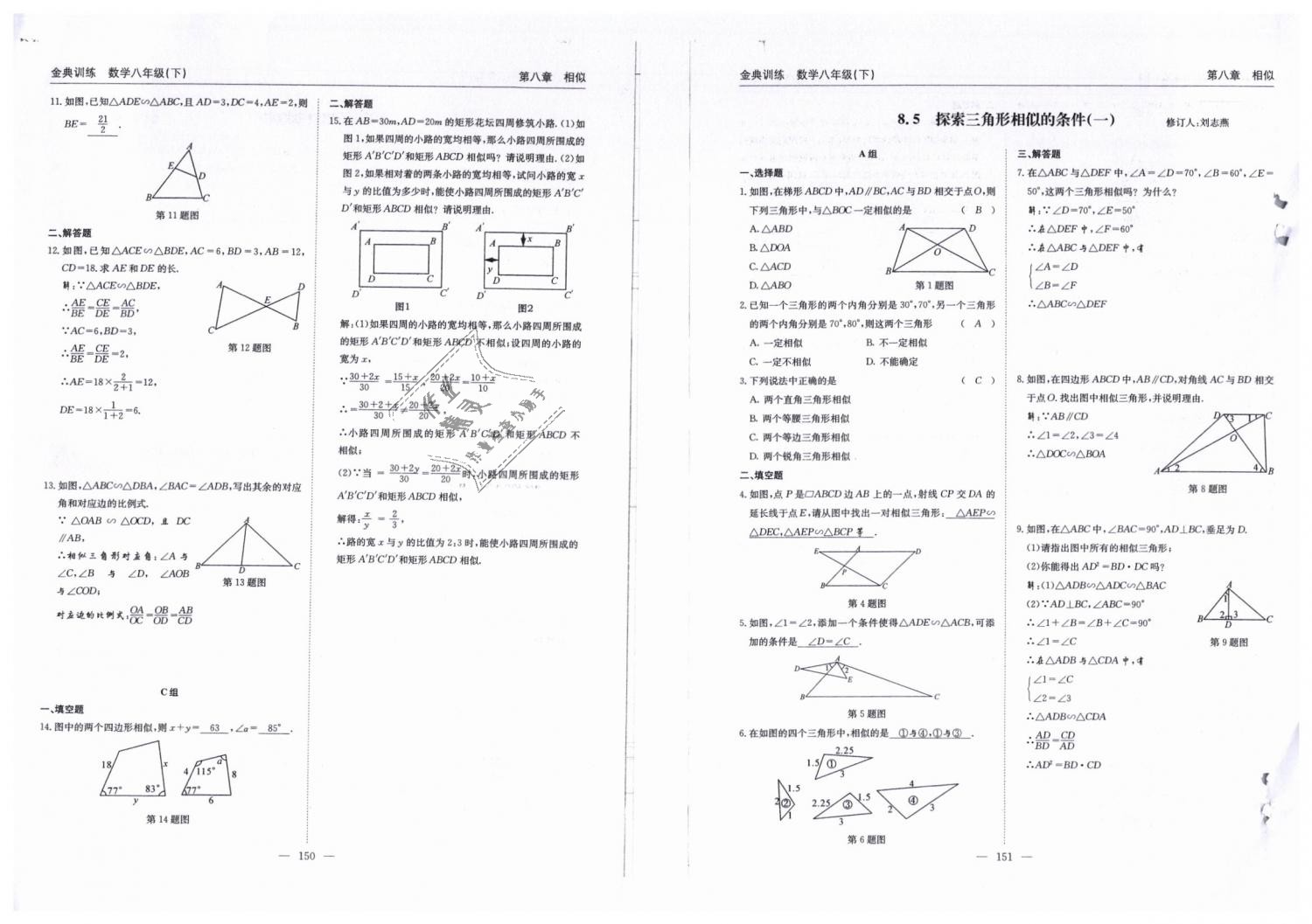 2019年金典訓(xùn)練八年級(jí)數(shù)學(xué)下冊(cè)北師大版 第76頁(yè)