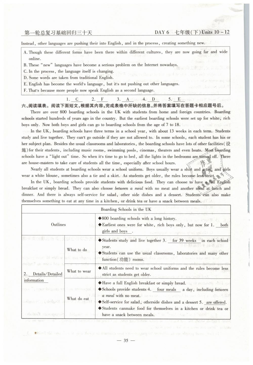 2019年英語風向標中考總復習加強創(chuàng)新版 第35頁