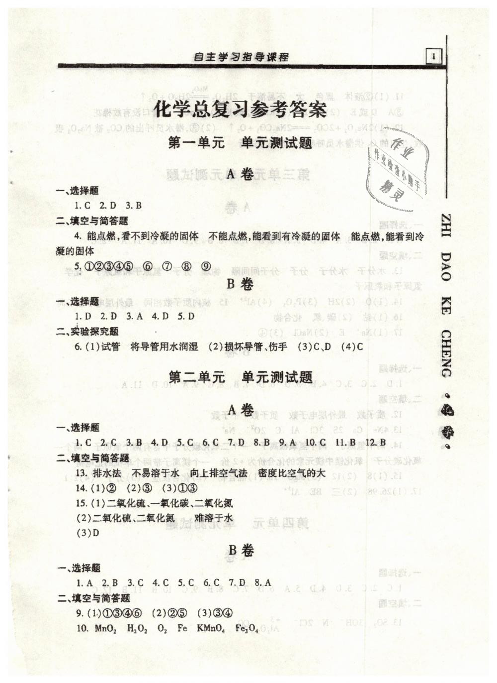 2019年自主學習指導課程九年級化學總復習 第1頁