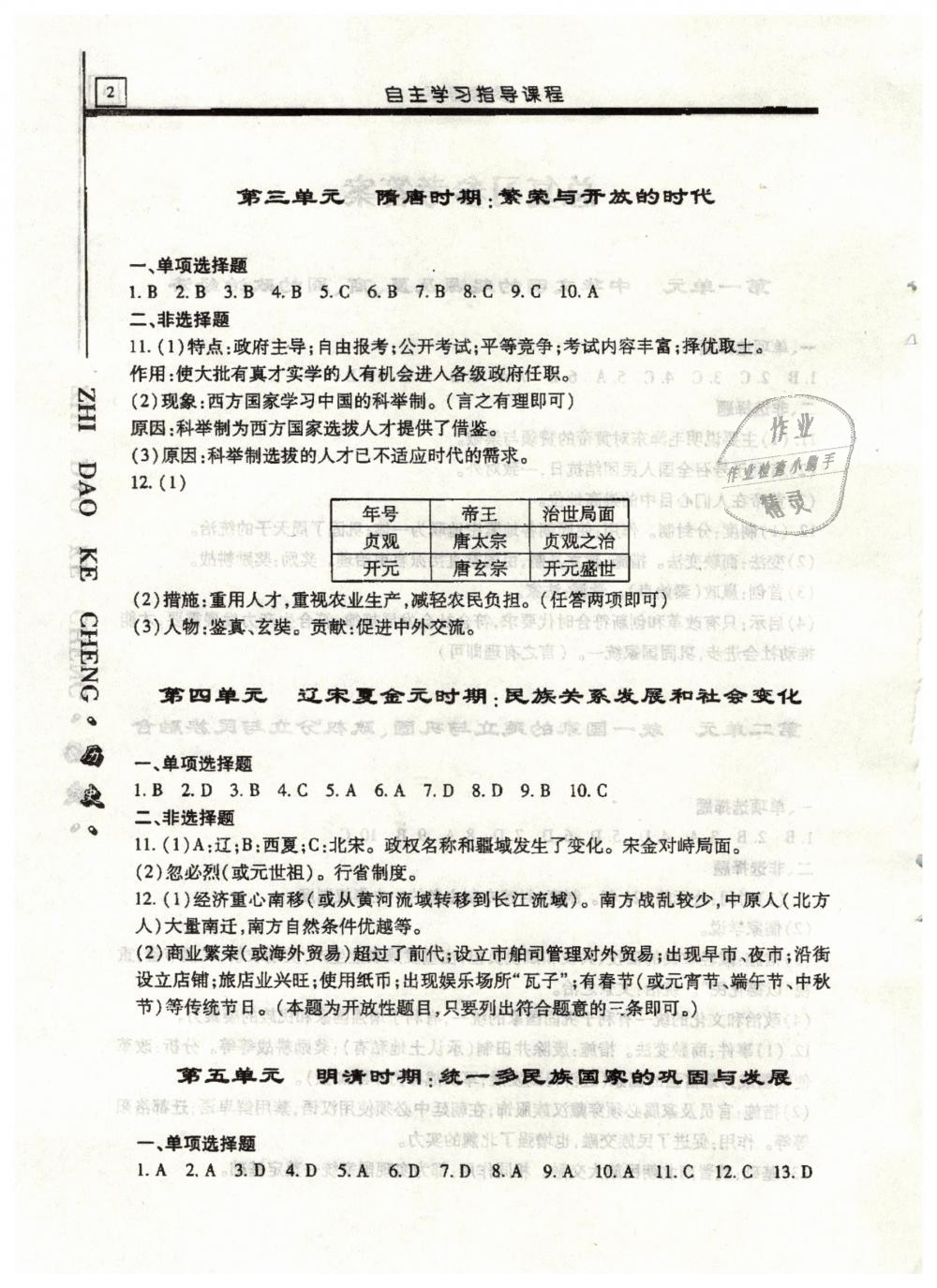 2019年自主學(xué)習(xí)指導(dǎo)課程九年級世界歷史下冊人教版 第14頁