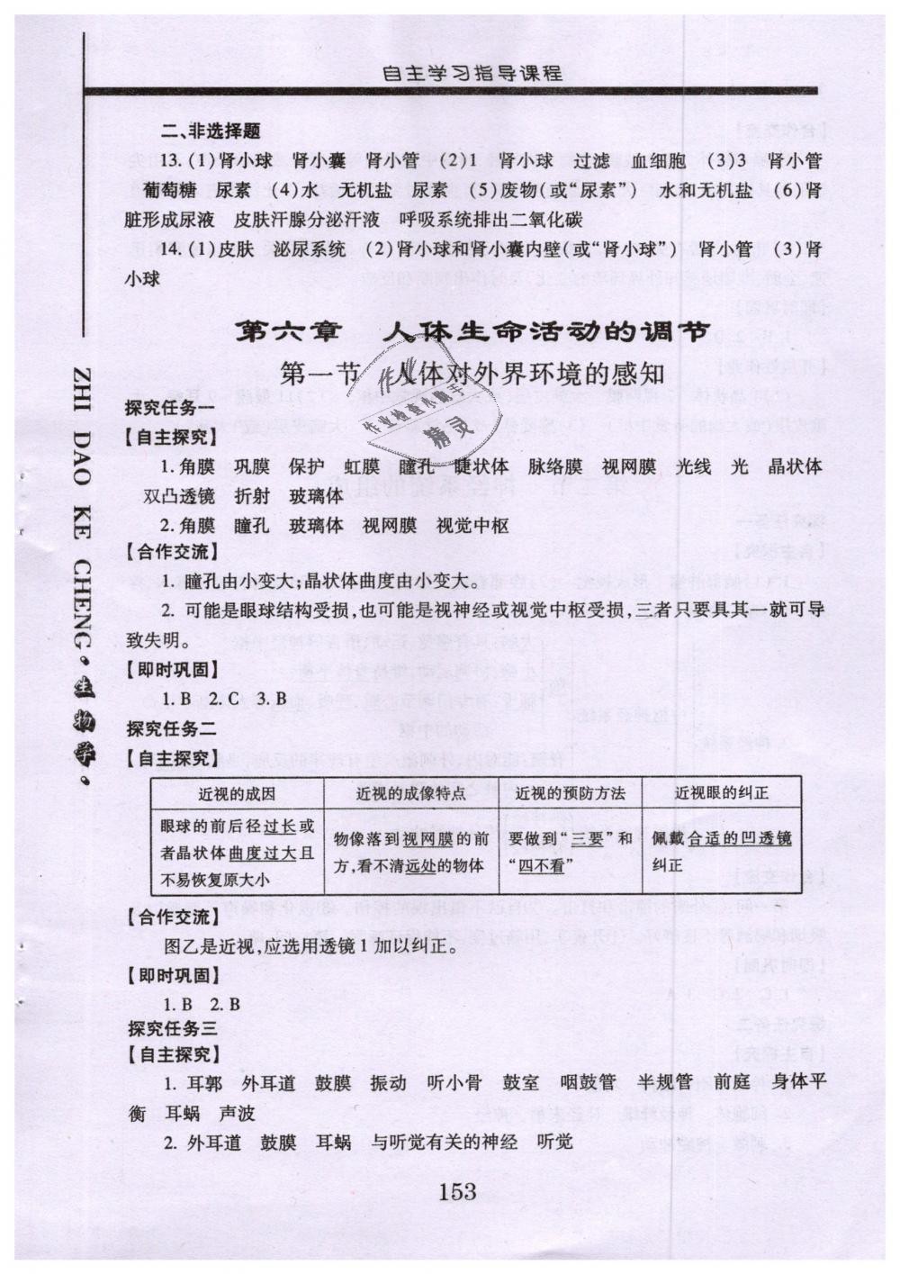 2019年自主學(xué)習(xí)指導(dǎo)課程七年級生物學(xué)下冊人教版 第16頁