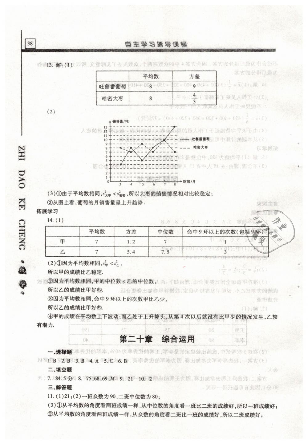 2019年自主學習指導課程八年級數學下冊人教版 第38頁