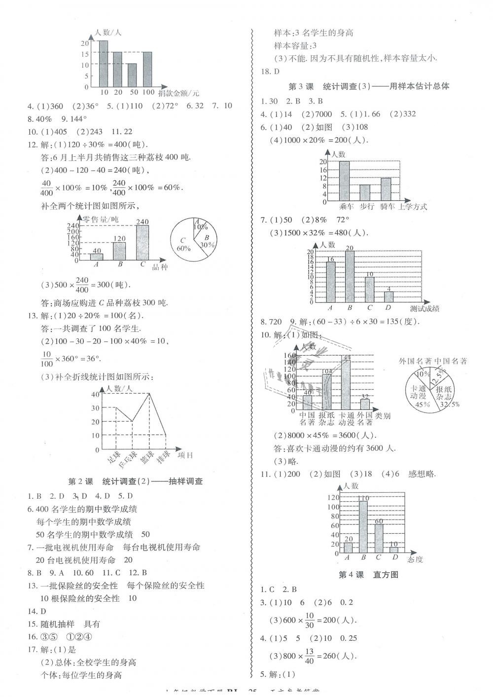 2019年零障礙導教導學案七年級數(shù)學下冊人教版 第25頁