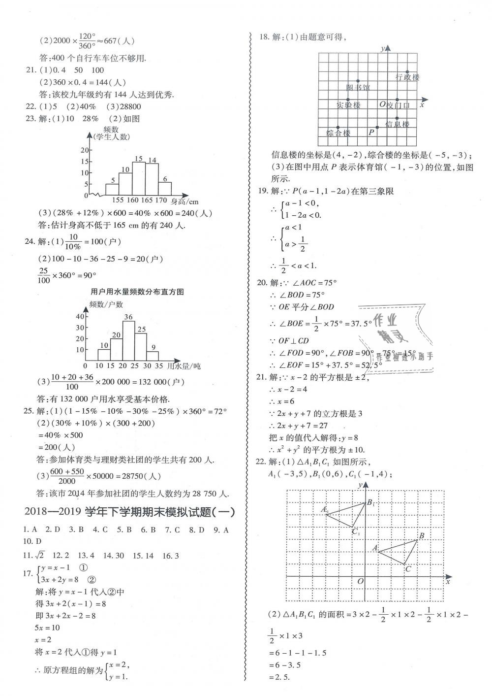 2019年零障礙導(dǎo)教導(dǎo)學(xué)案七年級(jí)數(shù)學(xué)下冊(cè)人教版 第57頁(yè)