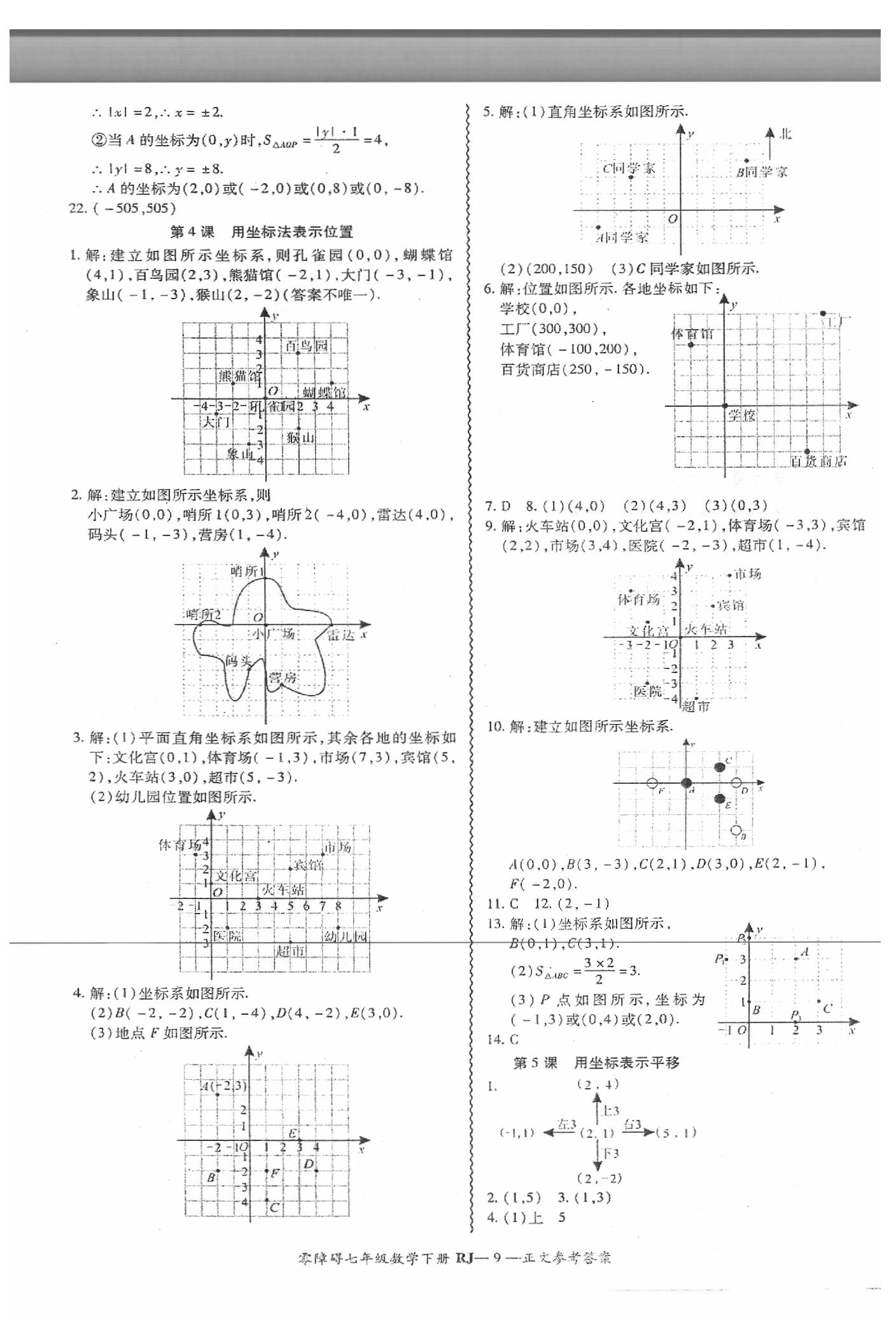 2019年零障礙導教導學案七年級數(shù)學下冊人教版 第10頁