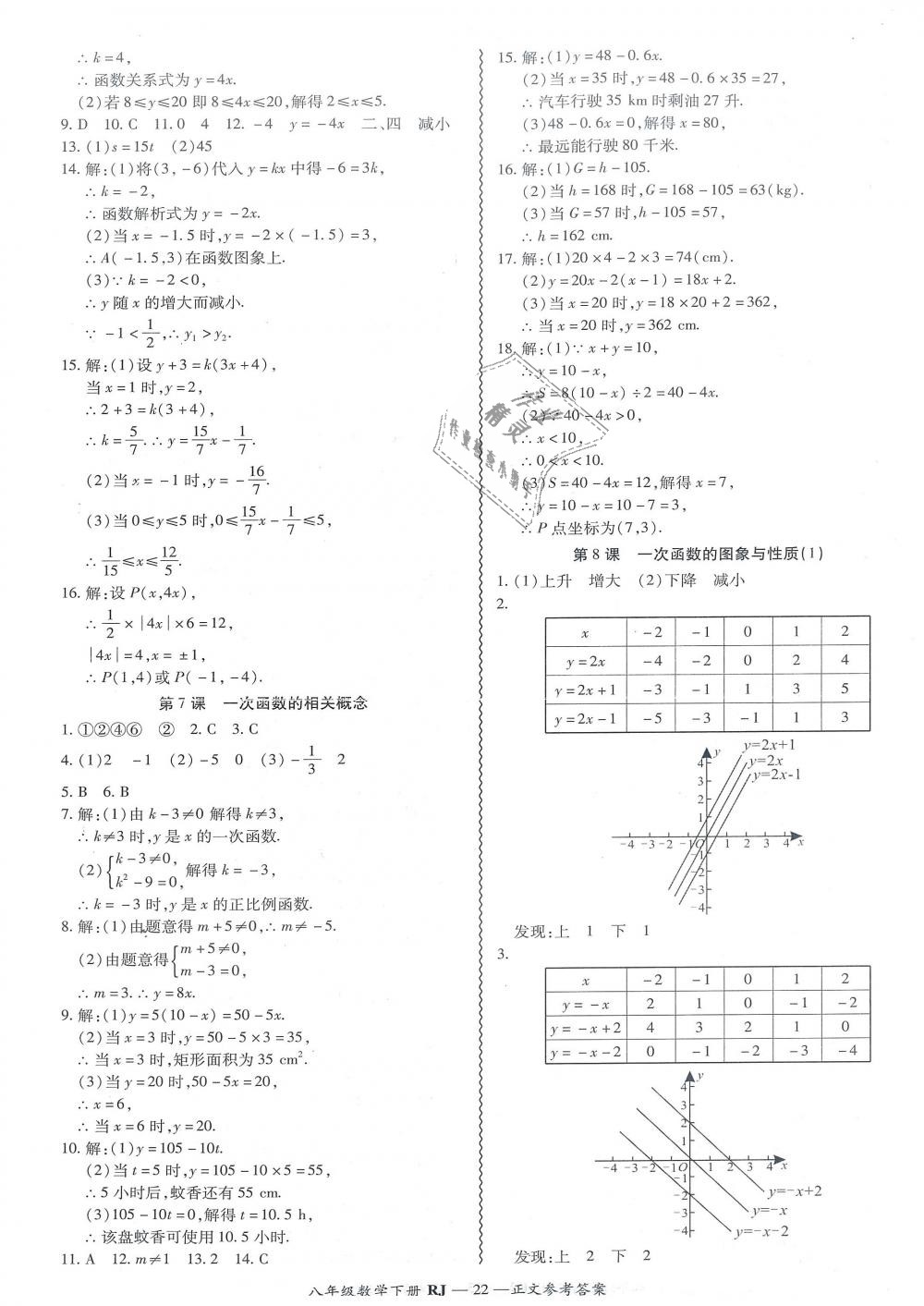 2019年零障礙導(dǎo)教導(dǎo)學(xué)案八年級(jí)數(shù)學(xué)下冊(cè)人教版 第22頁