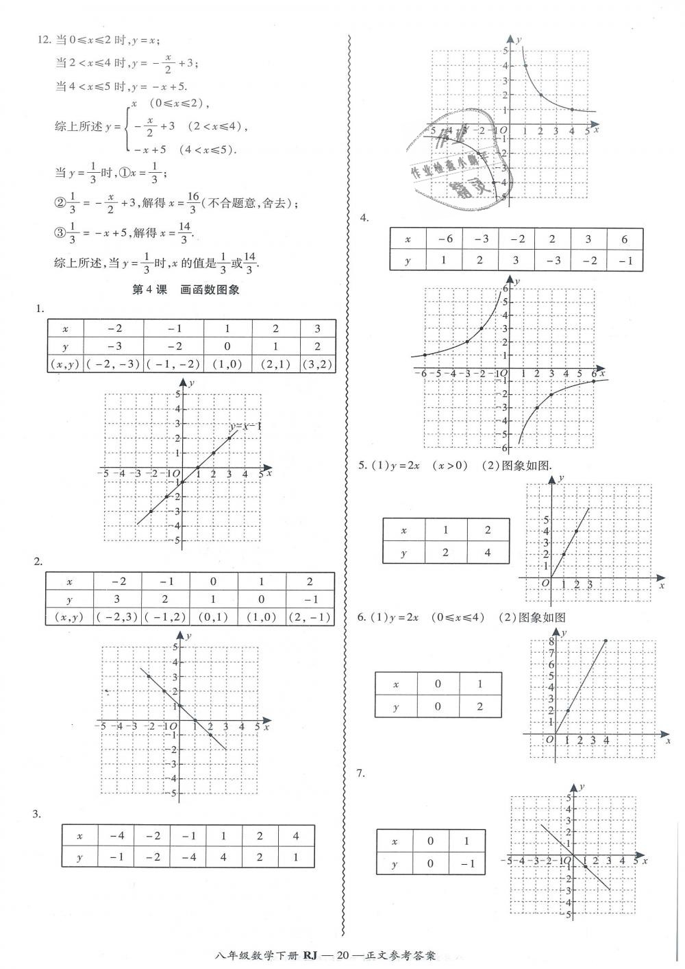 2019年零障碍导教导学案八年级数学下册人教版 第20页