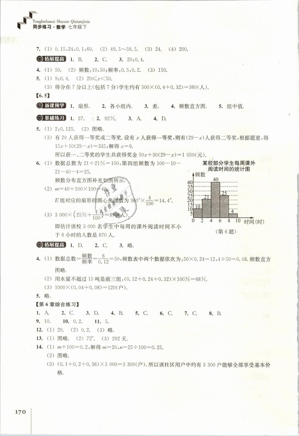 2019年同步练习七年级数学下册浙教版浙江教育出版社 第22页