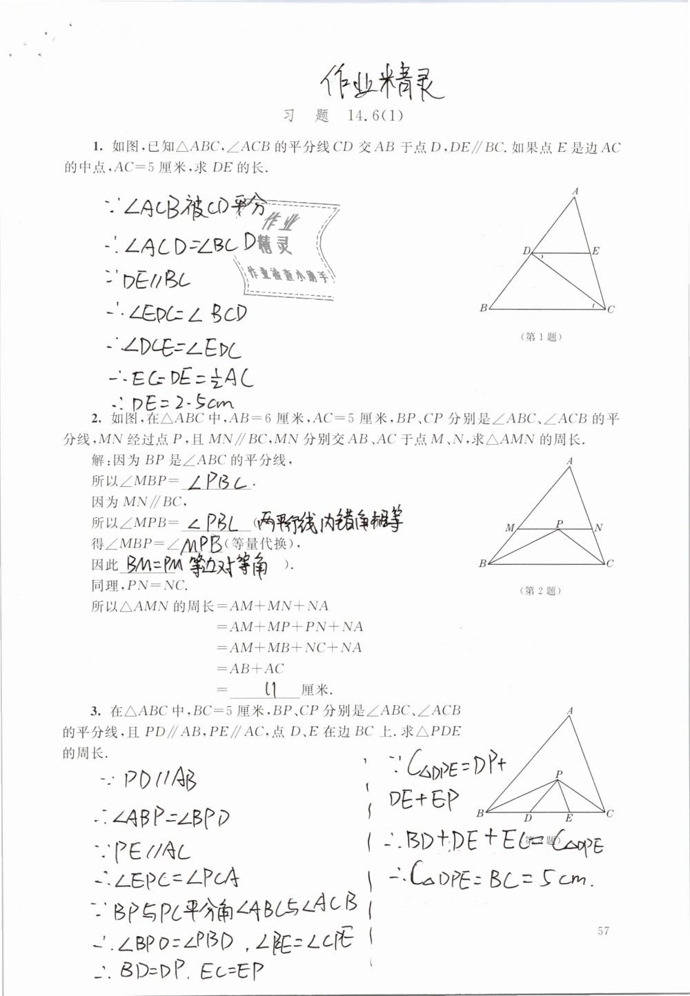 2019年數(shù)學練習部分七年級第二學期 第57頁