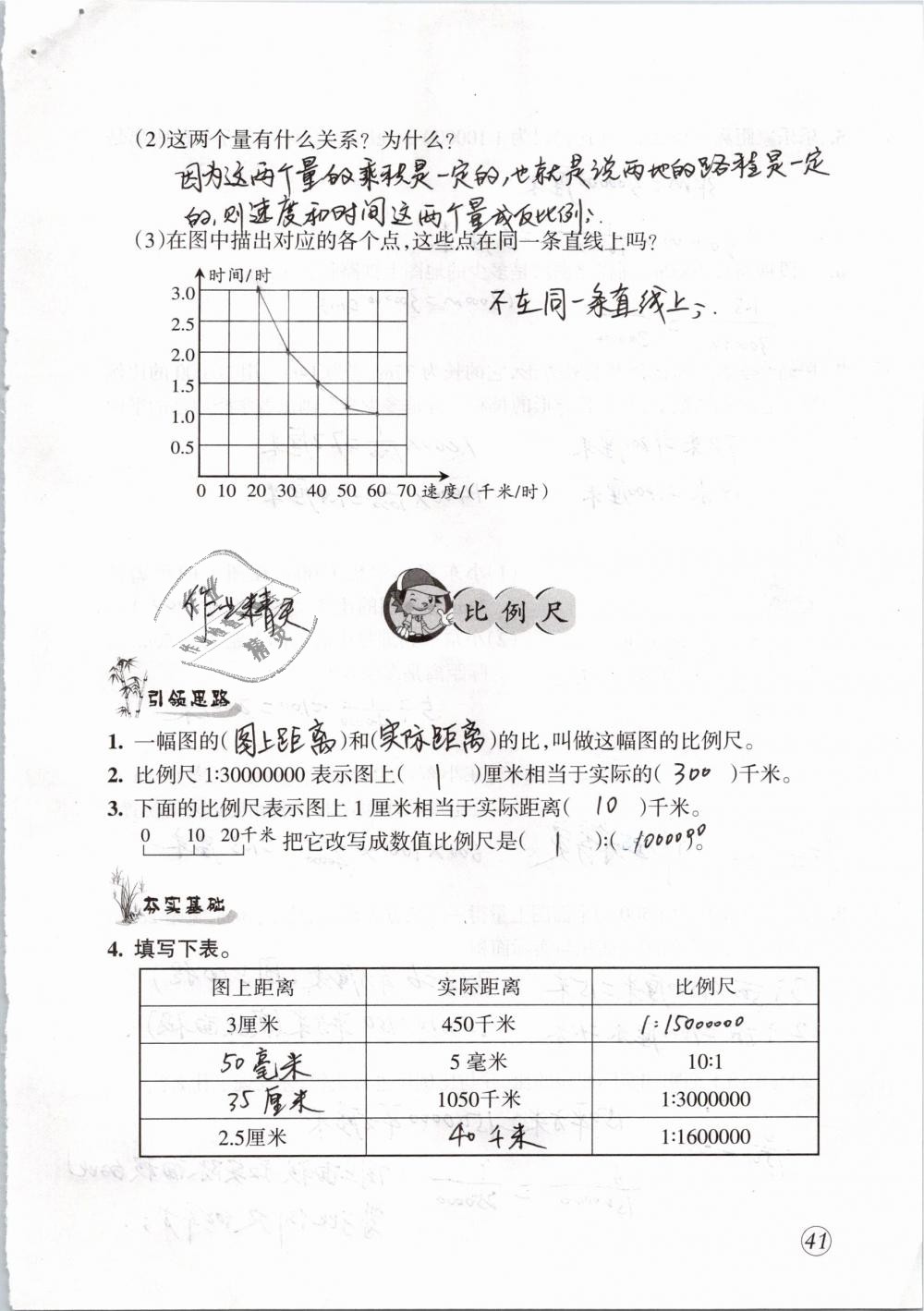 2019年配套練習(xí)與檢測六年級數(shù)學(xué)下冊人教版 第41頁