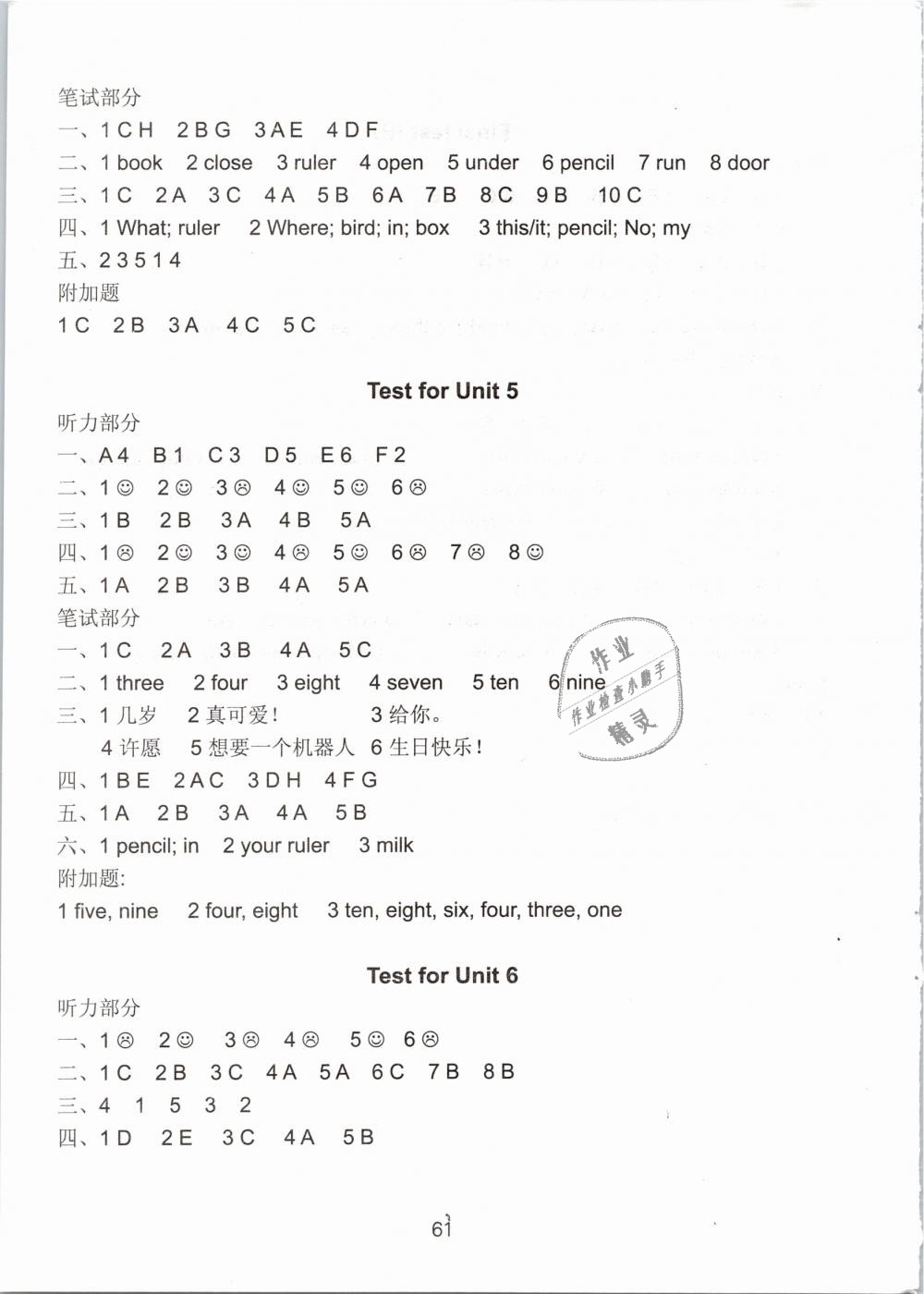 2019年課課練小學(xué)英語活頁卷三年級下冊譯林版 第4頁