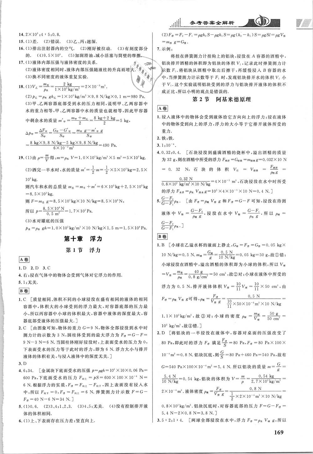 2019年重難點手冊八年級物理下冊人教版 第6頁