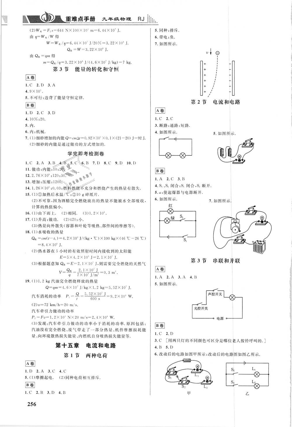 2019年重難點(diǎn)手冊(cè)九年級(jí)物理人教版 第2頁