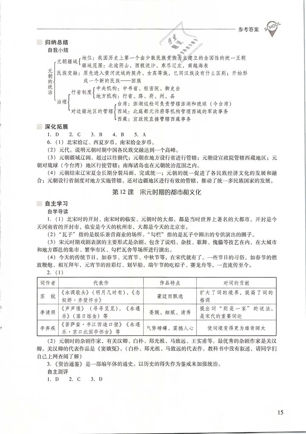 2019年新課程問題解決導(dǎo)學(xué)方案七年級中國歷史下冊人教版 第15頁