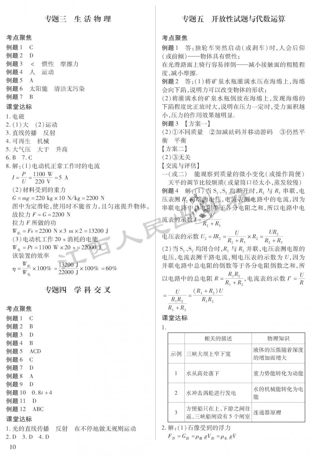 2019年中考新評(píng)價(jià)物理 第10頁