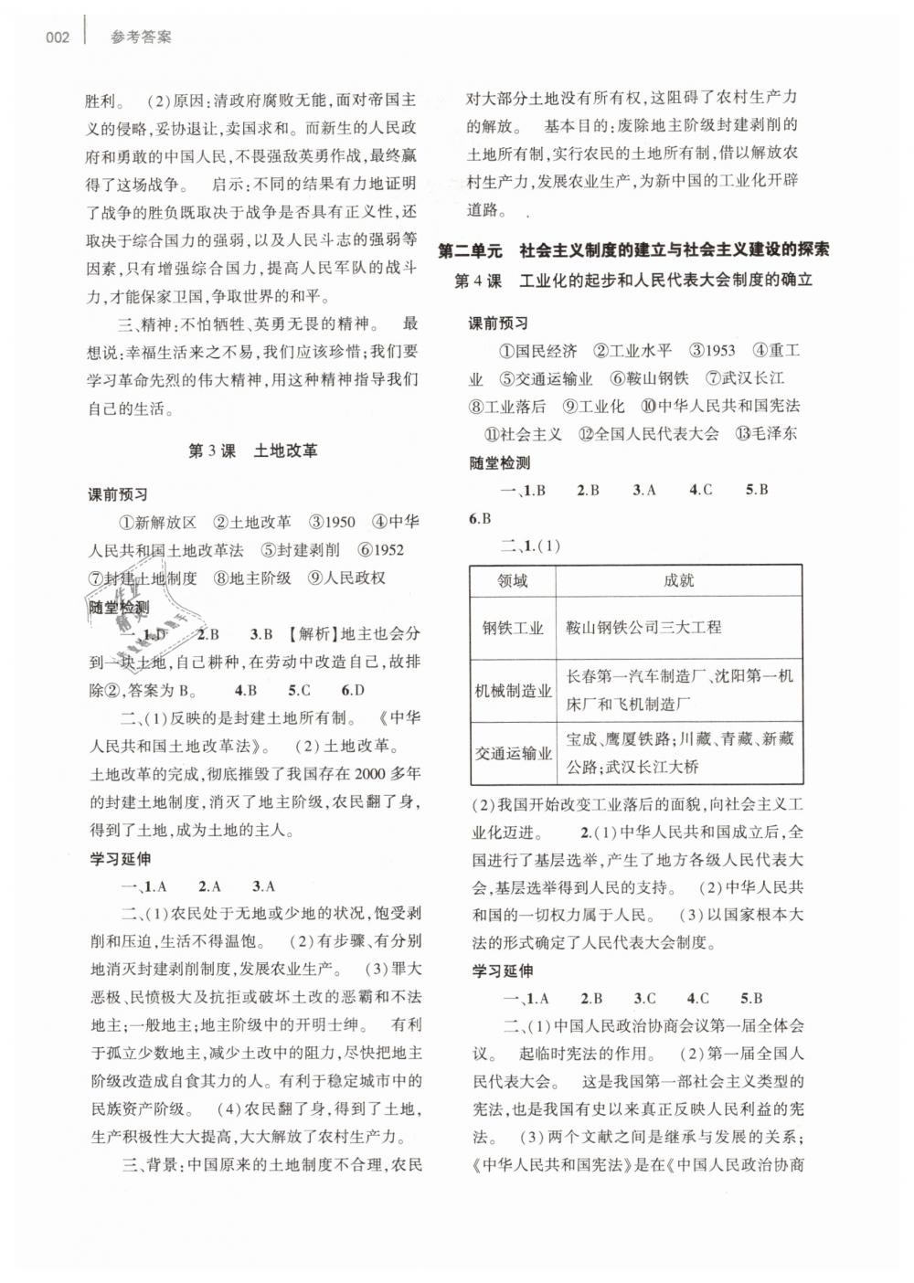 2019年基礎(chǔ)訓(xùn)練八年級歷史下冊人教版大象出版社 第2頁