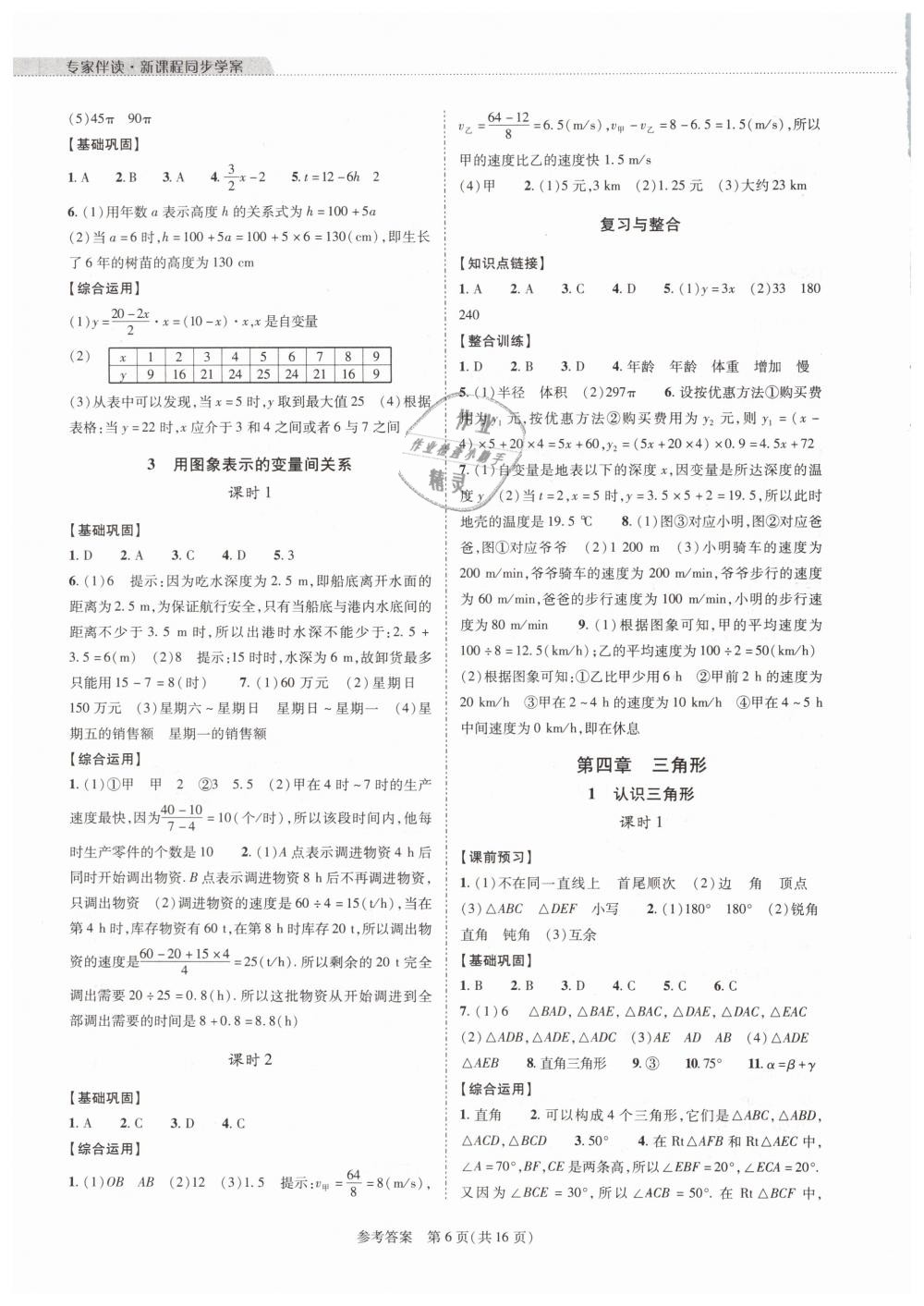 2019年新課程同步學案七年級數(shù)學下冊北師大版 第6頁