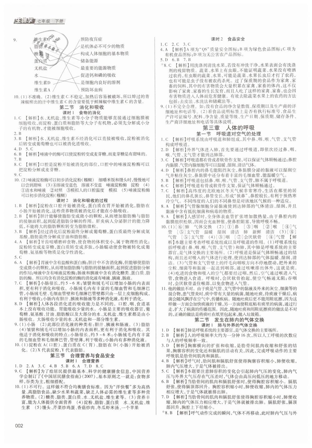 2019年學(xué)習(xí)質(zhì)量監(jiān)測七年級生物學(xué)下冊人教版 第2頁