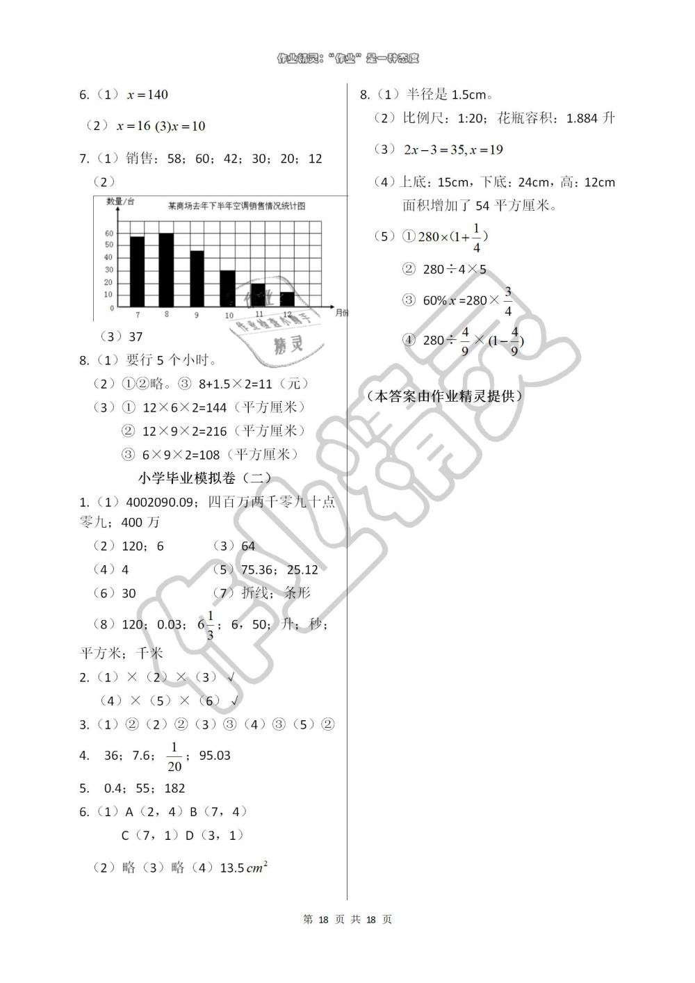 2019年學習與鞏固六年級數(shù)學下冊人教版 第18頁