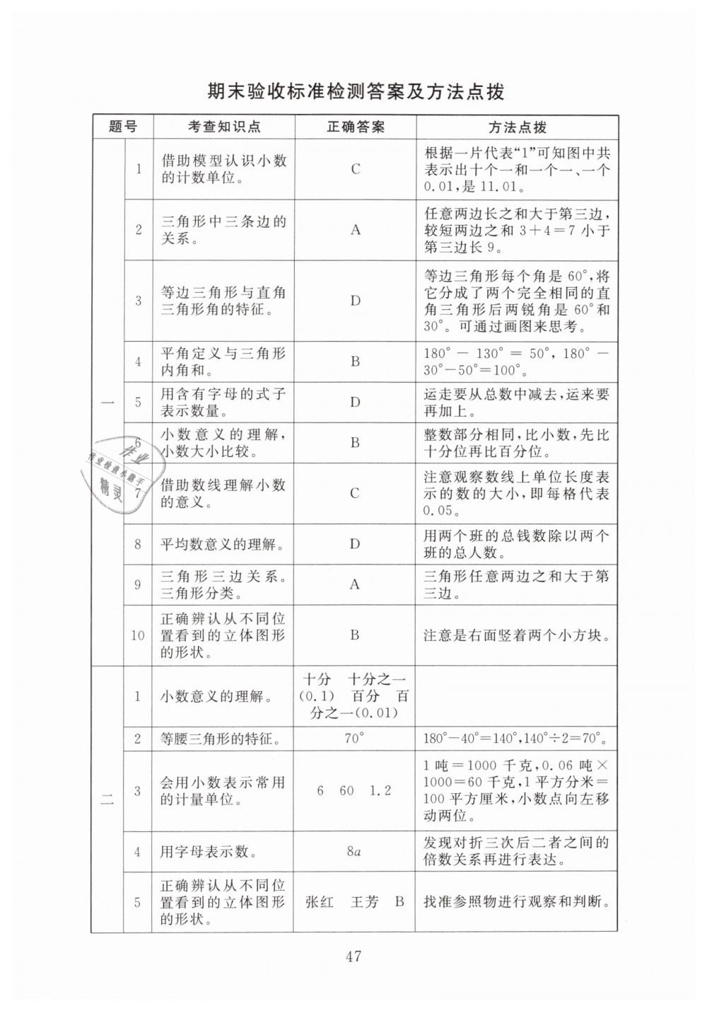 2019年海淀名師伴你學(xué)同步學(xué)練測四年級(jí)數(shù)學(xué)下冊(cè)北師大版 第19頁