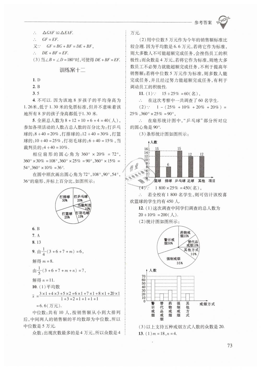 2019年新課程問(wèn)題解決導(dǎo)學(xué)方案八年級(jí)數(shù)學(xué)下冊(cè)華師大版 第73頁(yè)