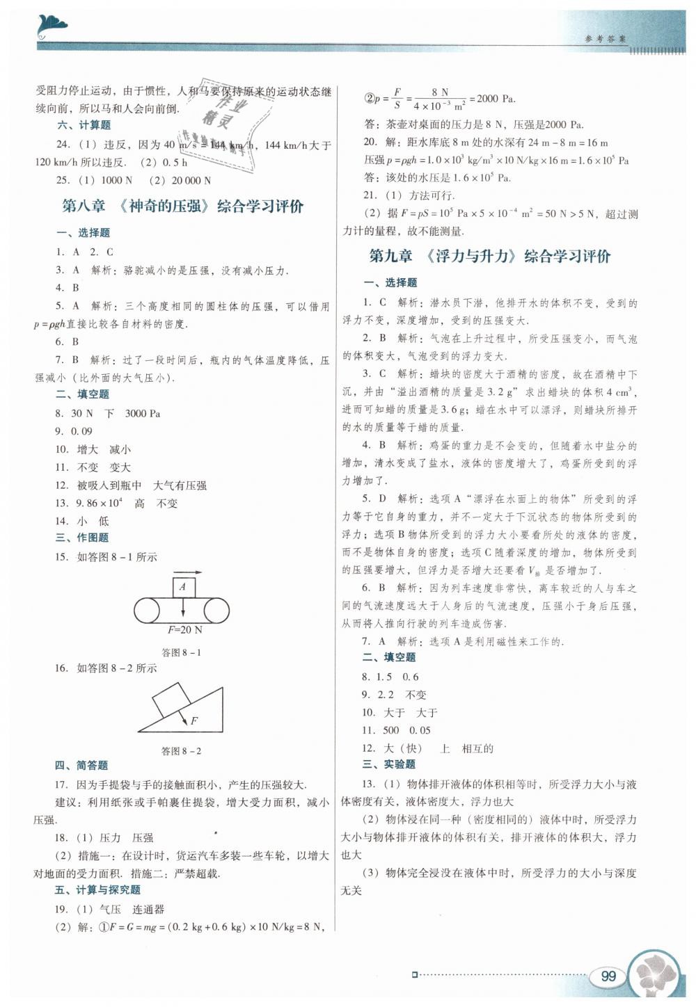 2019年南方新课堂金牌学案八年级物理下册粤教沪科版 第15页