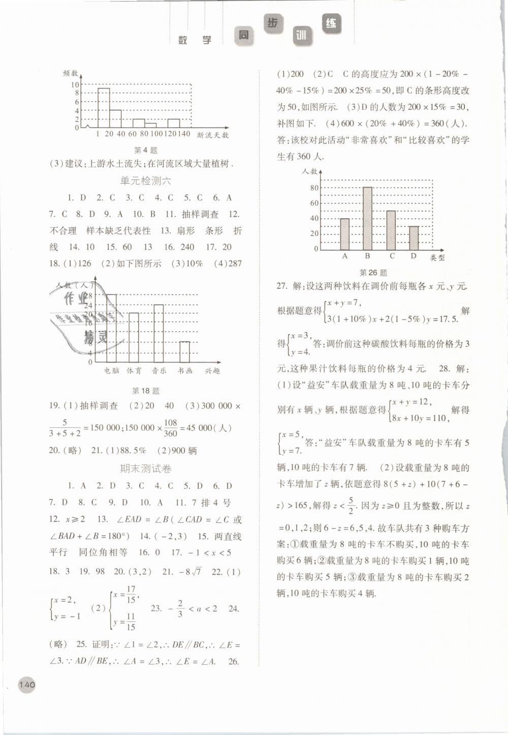 2019年同步訓(xùn)練七年級(jí)數(shù)學(xué)下冊(cè)人教版河北人民出版社 第17頁(yè)