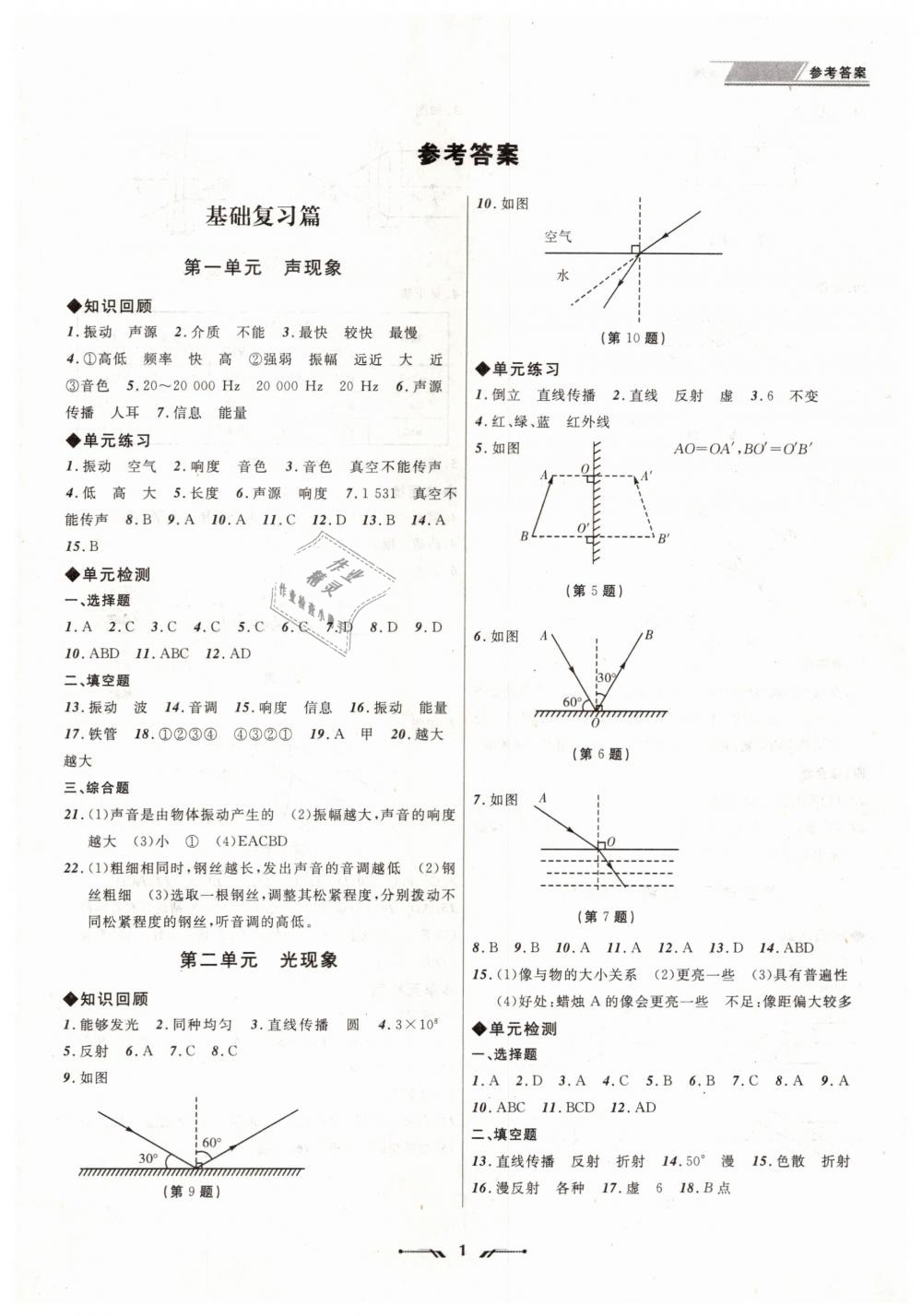 2019年中考全程復(fù)習(xí)訓(xùn)練物理大連專版 第1頁(yè)